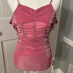 KatieJ NYC shimmery pink Childs Medium dress